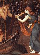 Spencer Stanhope Psyche & Charon oil painting
